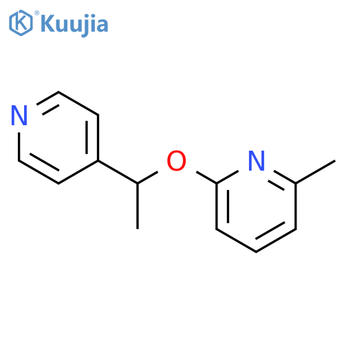 2-methyl-6-[1-(pyridin-4-yl)ethoxy]pyridine structure
