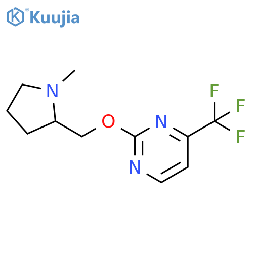 2-(1-methylpyrrolidin-2-yl)methoxy-4-(trifluoromethyl)pyrimidine structure