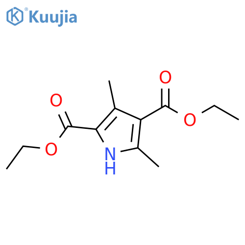 1H-Pyrrole-2,5-dicarboxylicacid, 3,4-dimethyl-, 2,5-diethyl ester structure
