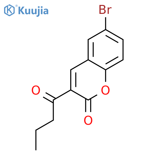 6-Bromo-3-butyryl-2H-chromen-2-one structure