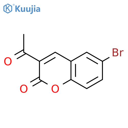 3-acetyl-6-bromo-2H-chromen-2-one structure