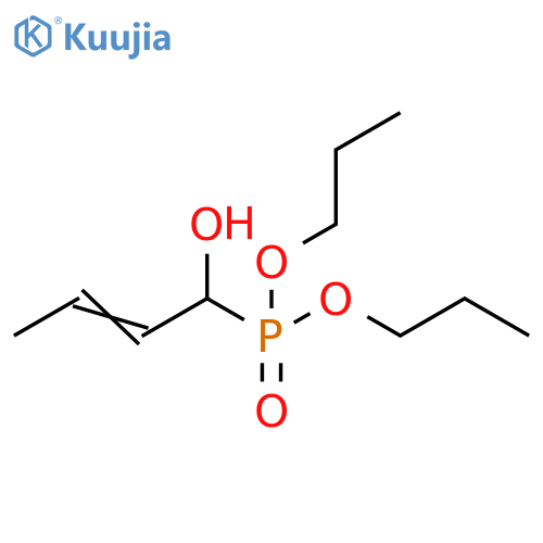 Phosphonic acid, (1-hydroxy-2-butenyl)-, dipropyl ester structure