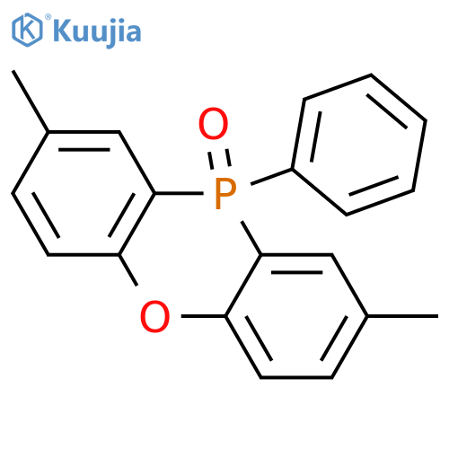 10H-Phenoxaphosphine, 2,8-dimethyl-10-phenyl-, 10-oxide structure