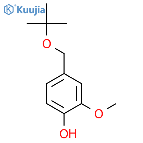 Phenol, 4-[(1,1-dimethylethoxy)methyl]-2-methoxy- structure