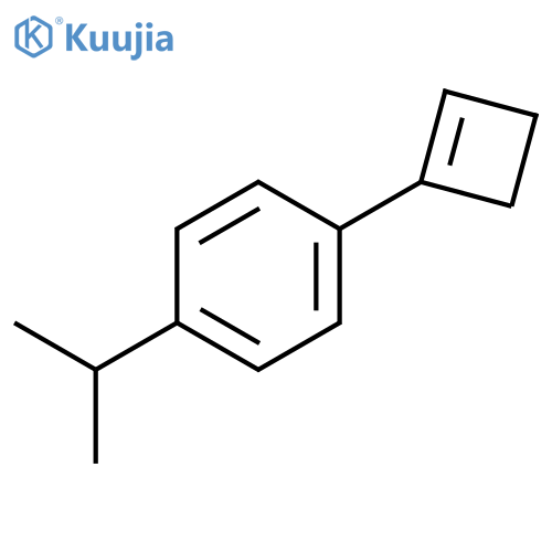 Benzene,1-(1-cyclobuten-1-yl)-4-(1-methylethyl)- structure