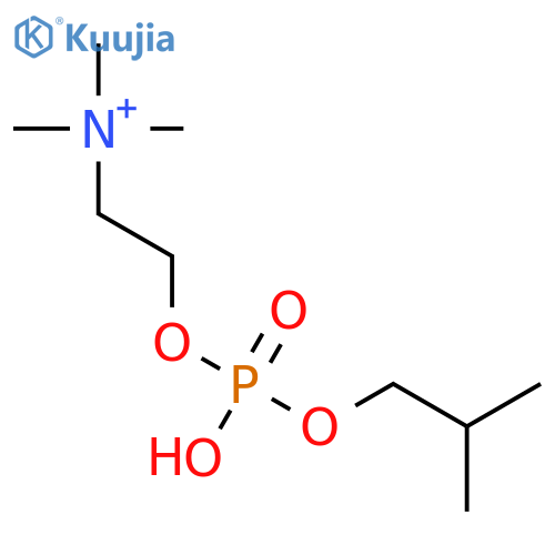 2-methylpropyl 2-(trimethylazaniumyl)ethyl Phosphate structure