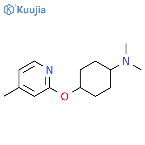 N,N-dimethyl-4-[(4-methylpyridin-2-yl)oxy]cyclohexan-1-amine structure