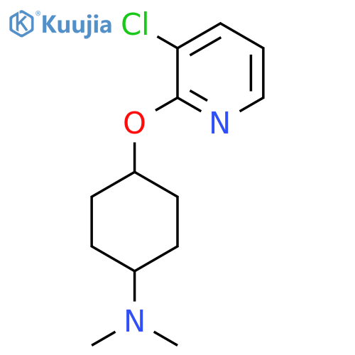 4-[(3-chloropyridin-2-yl)oxy]-N,N-dimethylcyclohexan-1-amine structure