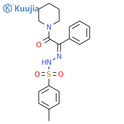 4-Methyl-N-[(Z)-(2-oxo-1-phenyl-2-piperidin-1-ylethylidene)amino]benzenesulfonamide structure