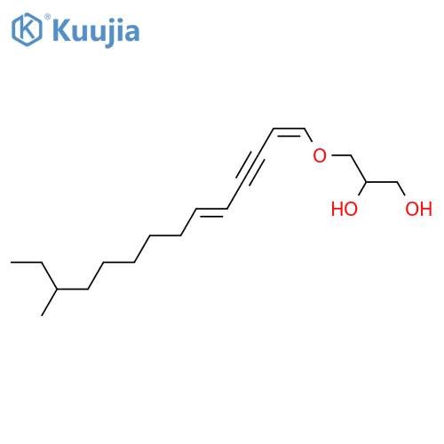3-(12-Methyl-1,5-tetradecadien-3-ynyloxy)-1,2-propanediol; (S,1'Z,5'Z,12'ξ)-form structure
