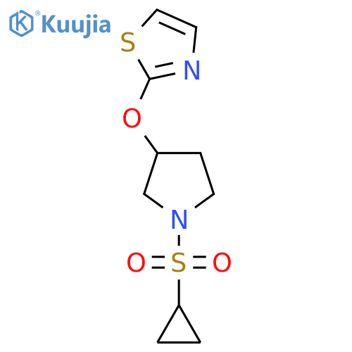 2-((1-(Cyclopropylsulfonyl)pyrrolidin-3-yl)oxy)thiazole structure