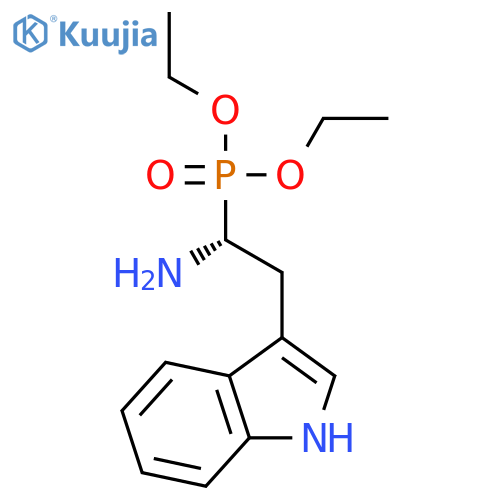 Phosphonic acid, [(1R)-1-amino-2-(1H-indol-3-yl)ethyl]-, diethyl ester structure