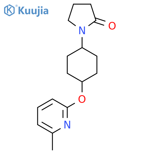 1-{4-[(6-Methylpyridin-2-yl)oxy]cyclohexyl}pyrrolidin-2-one structure