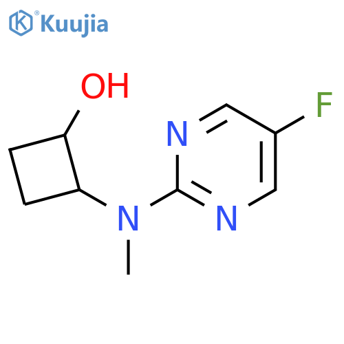 2-(5-fluoropyrimidin-2-yl)(methyl)aminocyclobutan-1-ol structure