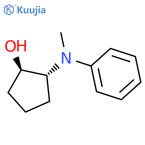Cyclopentanol, 2-(methylphenylamino)-, (1R,2R)-rel- structure