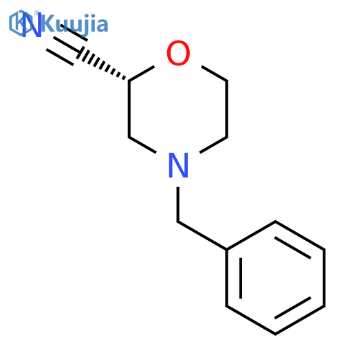 (R)-4-Benzylmorpholine-2-carbonitrile structure