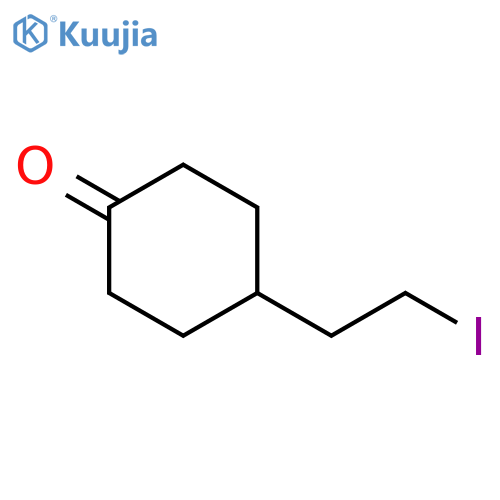4-(2-Iodoethyl)cyclohexanone structure