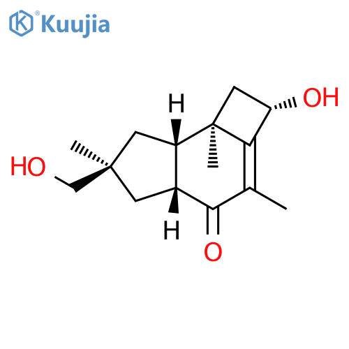 4H-Cyclobut[e]inden-4-one, 1,2,4a,5,6,7,7a,7b-octahydro-2-hydroxy-6-(hydroxymethyl)-3,6,7b-trimethyl-, (2S,4aR,6S,7aS,7bR)- structure
