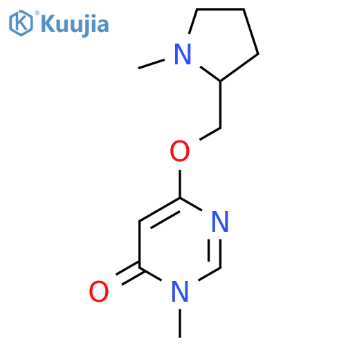 3-Methyl-6-[(1-methylpyrrolidin-2-yl)methoxy]-3,4-dihydropyrimidin-4-one structure