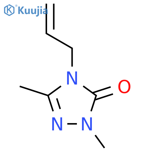 1,3-dimethyl-4-(prop-2-en-1-yl)-4,5-dihydro-1H-1,2,4-triazol-5-one structure
