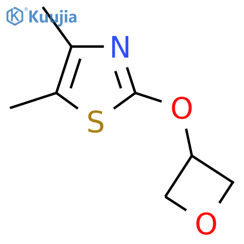 4,5-Dimethyl-2-(oxetan-3-yloxy)-1,3-thiazole structure
