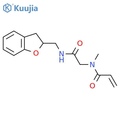 N-({(2,3-dihydro-1-benzofuran-2-yl)methylcarbamoyl}methyl)-N-methylprop-2-enamide structure