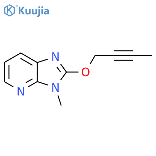 2-(but-2-yn-1-yloxy)-3-methyl-3H-imidazo[4,5-b]pyridine structure