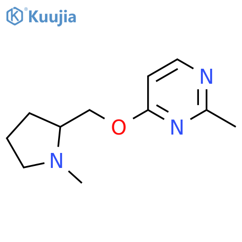 2-Methyl-4-[(1-methylpyrrolidin-2-yl)methoxy]pyrimidine structure