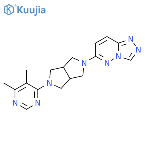 4,5-dimethyl-6-(5-{1,2,4triazolo4,3-bpyridazin-6-yl}-octahydropyrrolo3,4-cpyrrol-2-yl)pyrimidine structure