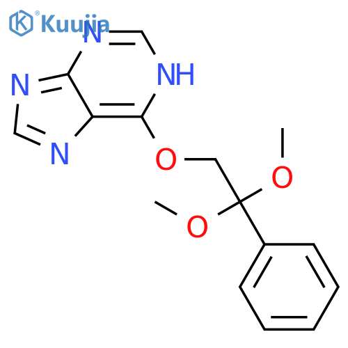 1H-Purine, 6-(2,2-dimethoxy-2-phenylethoxy)- structure