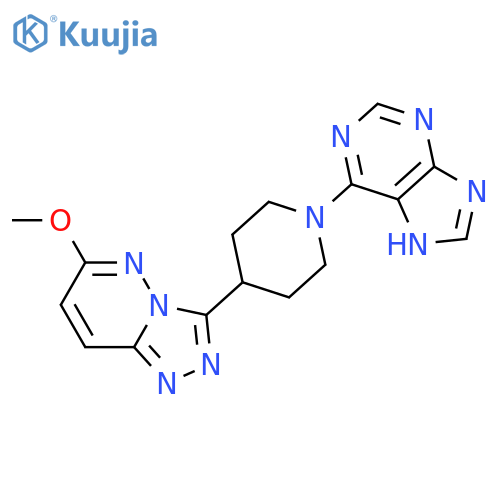 6-(4-{6-methoxy-[1,2,4]triazolo[4,3-b]pyridazin-3-yl}piperidin-1-yl)-9H-purine structure