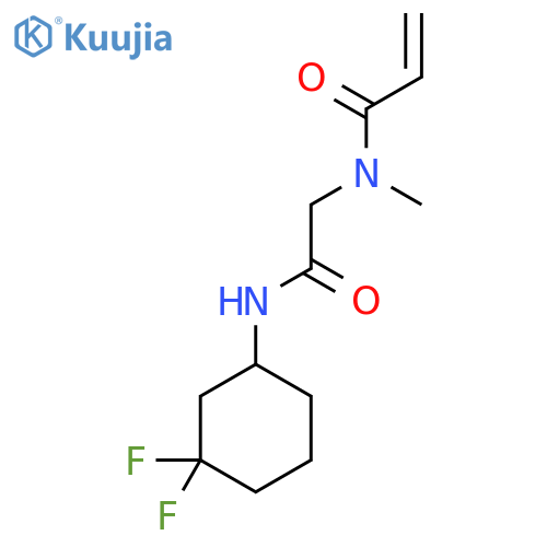 N-{(3,3-difluorocyclohexyl)carbamoylmethyl}-N-methylprop-2-enamide structure
