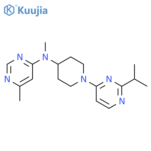N,6-dimethyl-N-{1-2-(propan-2-yl)pyrimidin-4-ylpiperidin-4-yl}pyrimidin-4-amine structure