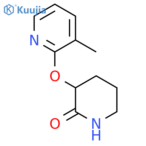 3-[(3-Methylpyridin-2-yl)oxy]piperidin-2-one structure