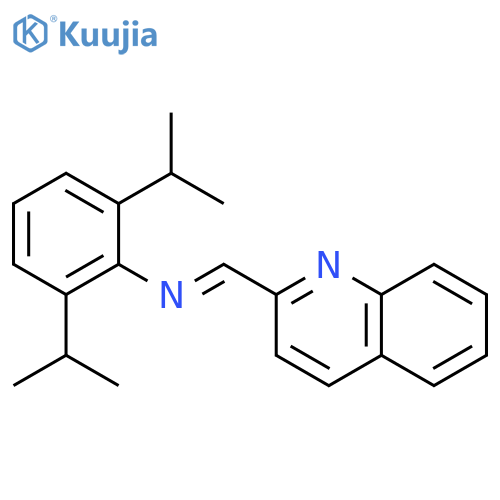 (E)-N-[2,6-Di(propan-2-yl)phenyl]-1-(quinolin-2-yl)methanimine structure