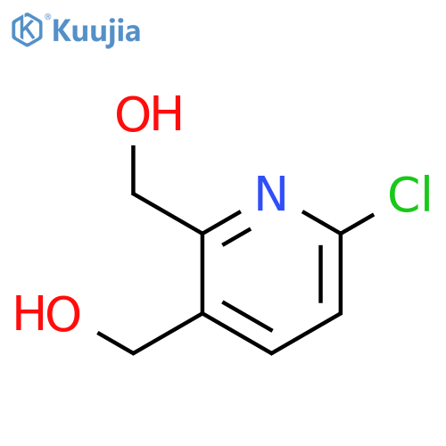 6-Chloro-2,3-bis(hydroxymethyl)pyridine structure