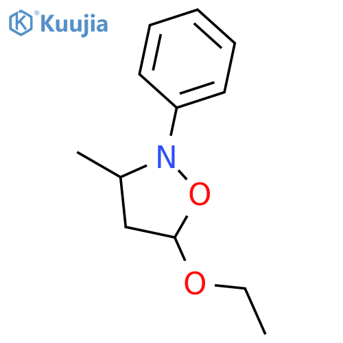 Isoxazolidine, 5-ethoxy-3-methyl-2-phenyl-, (3R,5R)-rel- (9CI) structure