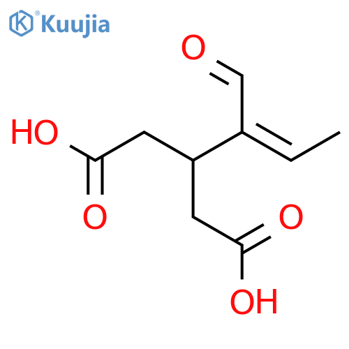 3-(1-Formyl-1-propenyl)pentanedioic acid; (Z)-form structure