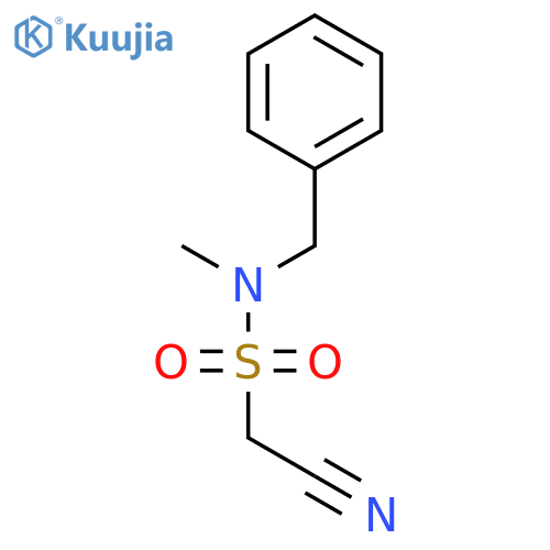 Methanesulfonamide, 1-cyano-N-methyl-N-(phenylmethyl)- structure