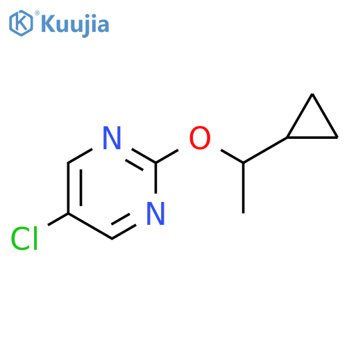 5-chloro-2-(1-cyclopropylethoxy)pyrimidine structure