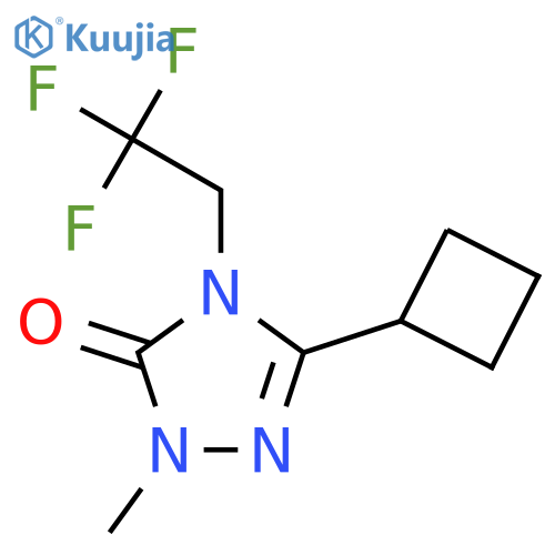 3-cyclobutyl-1-methyl-4-(2,2,2-trifluoroethyl)-4,5-dihydro-1H-1,2,4-triazol-5-one structure