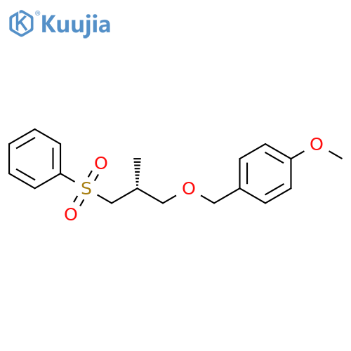 Benzene,1-methoxy-4-[[(2R)-2-methyl-3-(phenylsulfonyl)propoxy]methyl]- structure