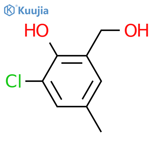 Benzenemethanol, 3-chloro-2-hydroxy-5-methyl- structure