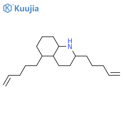 Decahydro-2,5-bis(4-pentenyl)quinoline; (2R*,4aR*,5S*,8aS*)-form structure