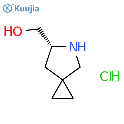 [(6S)-5-Azaspiro[2.4]heptan-6-yl]methanol;hydrochloride structure