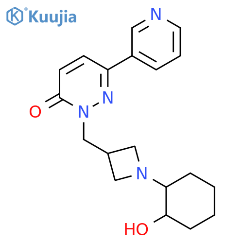 2-{1-(2-hydroxycyclohexyl)azetidin-3-ylmethyl}-6-(pyridin-3-yl)-2,3-dihydropyridazin-3-one structure