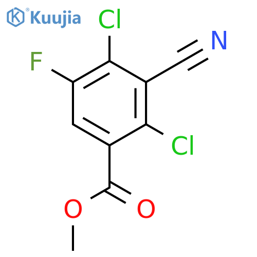methyl 2,4-dichloro-3-cyano-5-fluorobenzoate structure