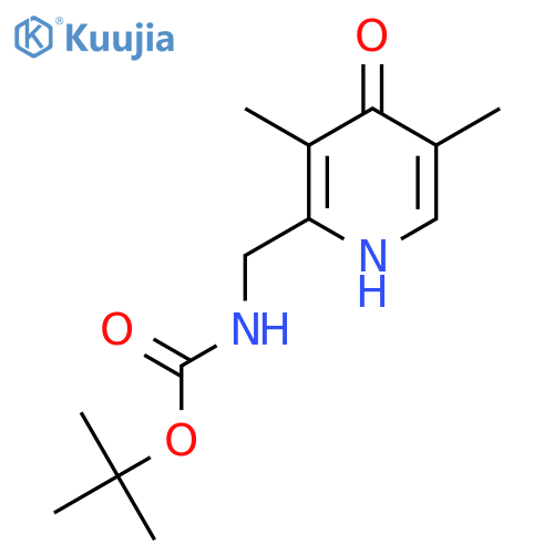 tert-Butyl (4-hydroxy-3,5-dimethylpyridin-2-yl)methylcarbamate structure