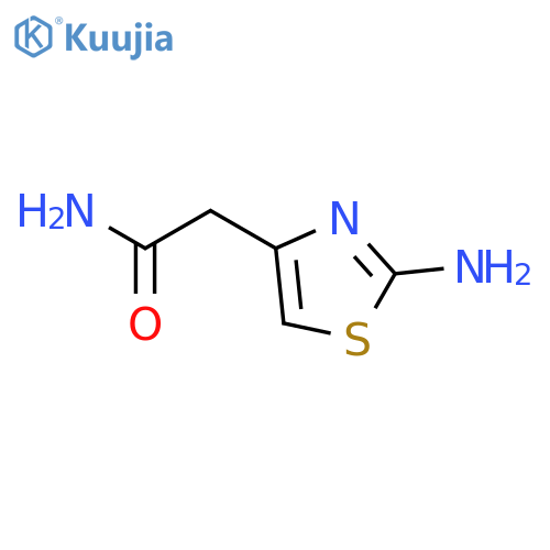 2-(2-amino-1,3-thiazol-4-yl)acetamide structure