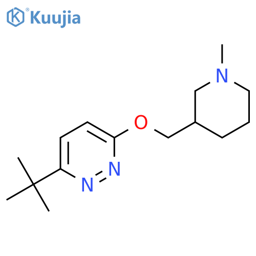 3-Tert-butyl-6-[(1-methylpiperidin-3-yl)methoxy]pyridazine structure